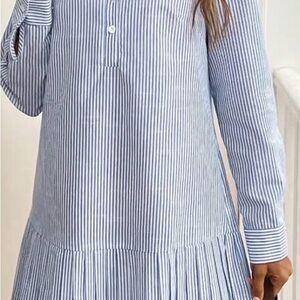 Blue Striped Dress